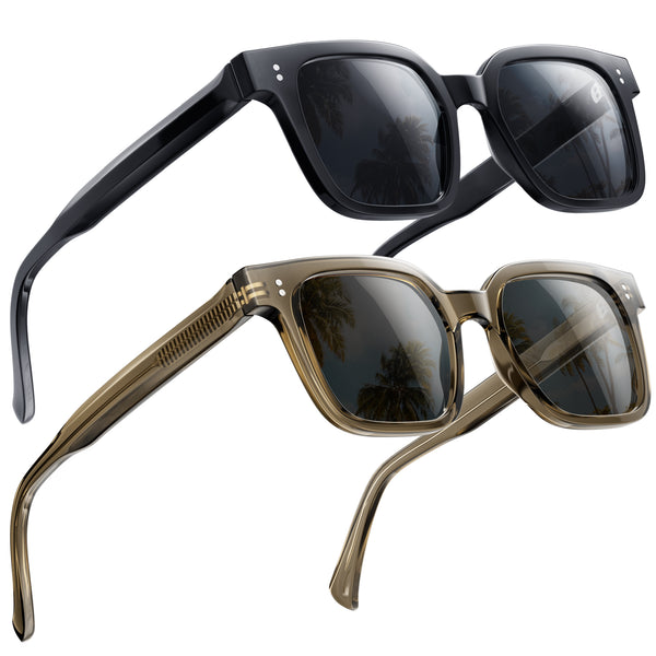 2-Pack Premium XXL Polarized Sunglasses 2407