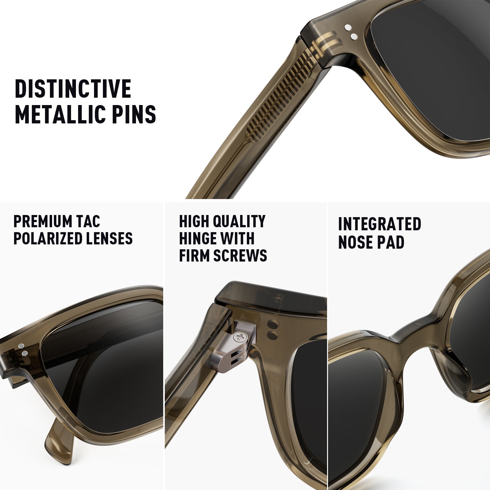 2 Pack UV400 polarized Sunglasses Men Women 2407