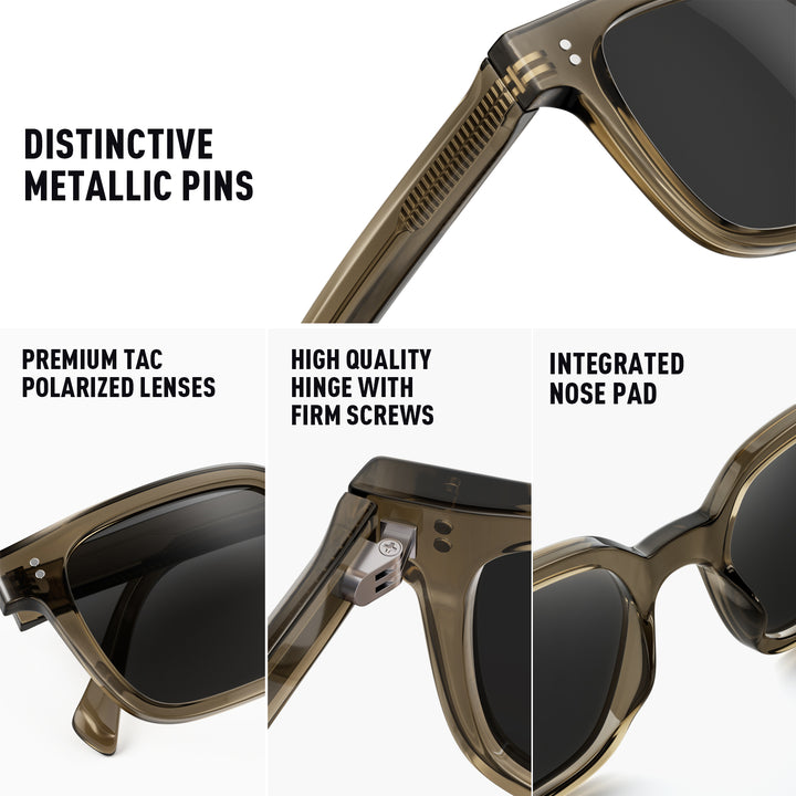 2 Pack UV400 polarized Sunglasses Men Women 2407
