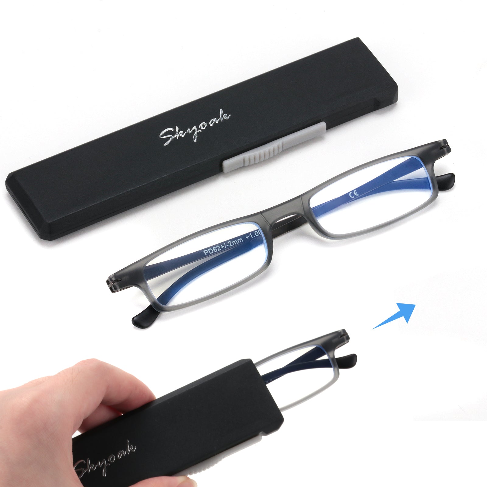Alexander Folding Reader anti-blue lens glasses skyoak 5309