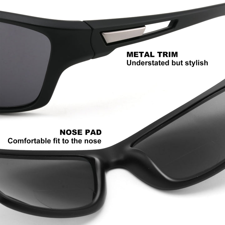 Bifocal reading sunglasses men Polarized uv400 2421