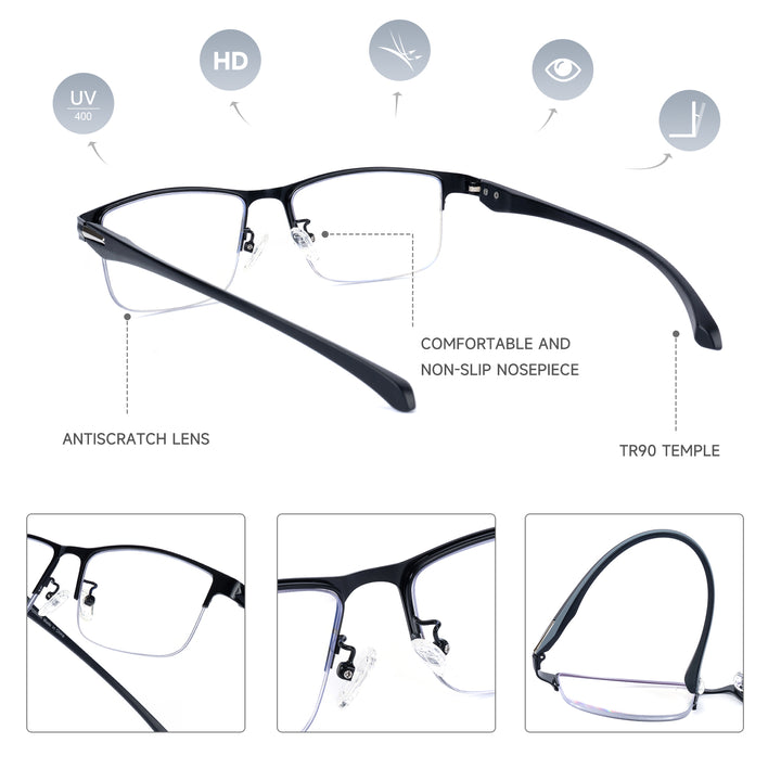 Blue Light Blocking Anti UV/Eye Strain Computer Readers 5402