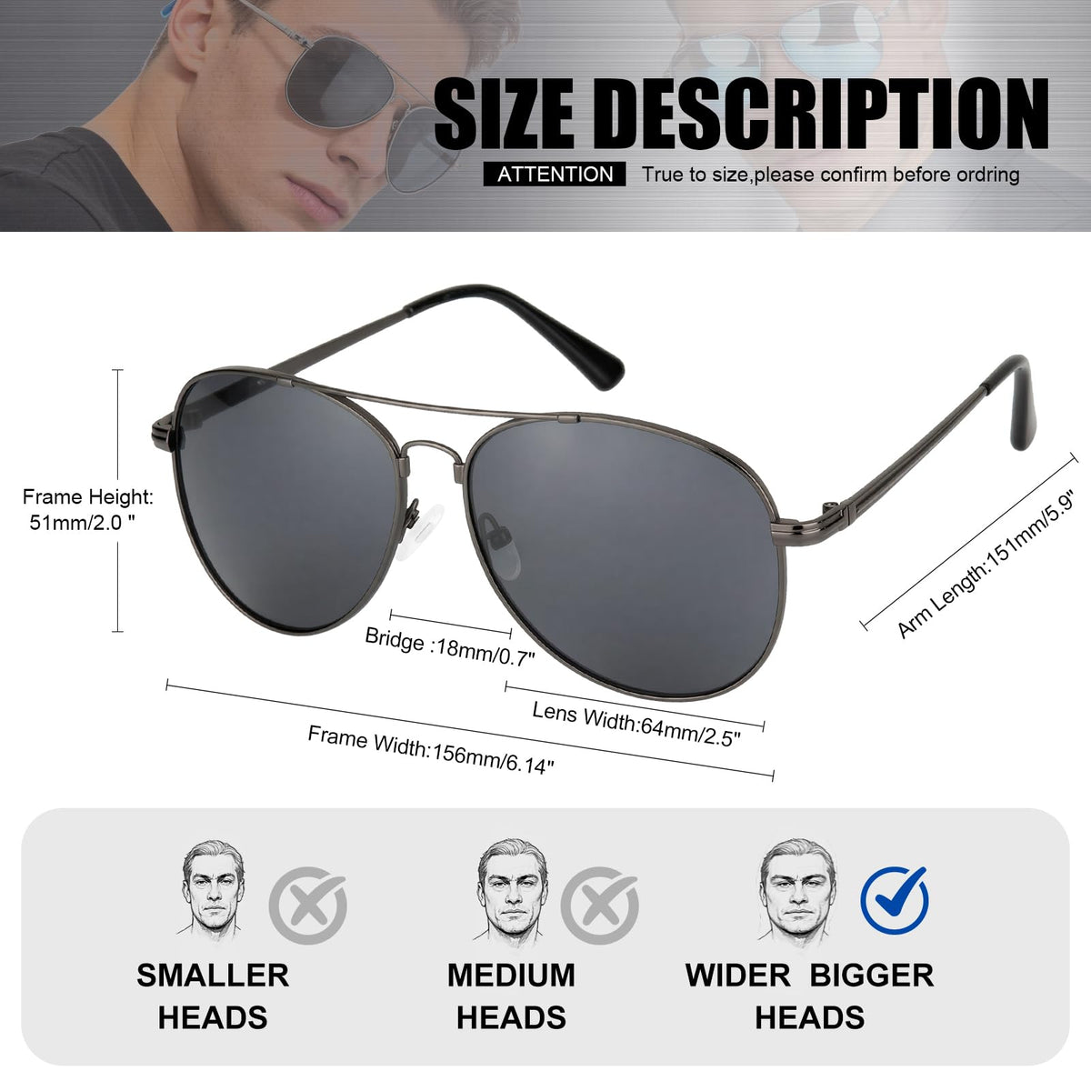 Dorian XXL Sunglasses