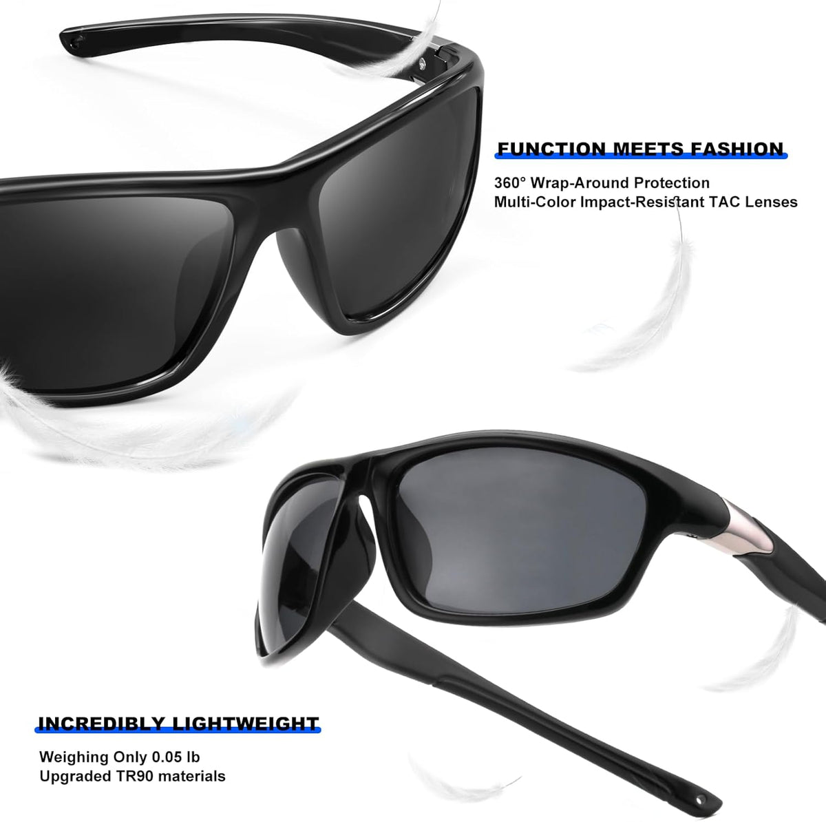 Lightweight Polarized TR90 Sunglasses
2401