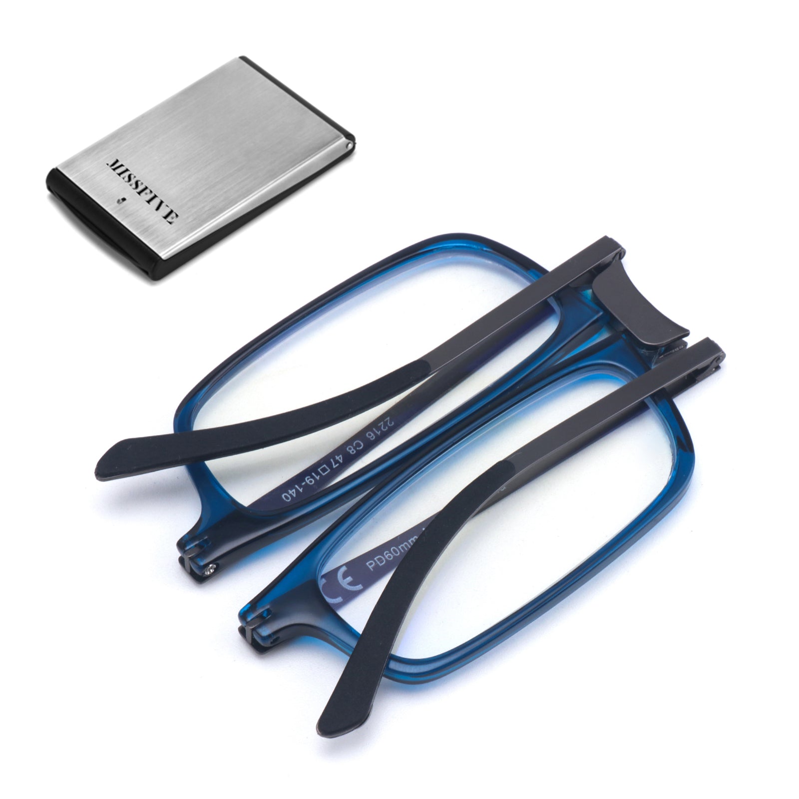 Lightweight Reading Glasses with Case blue 2216