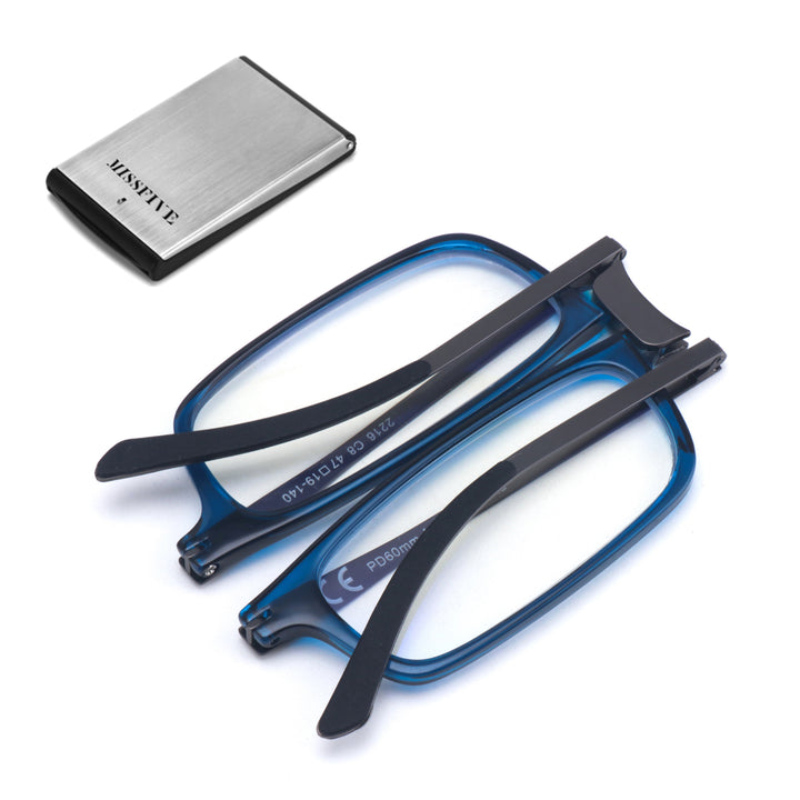 Lightweight Reading Glasses with Case blue 2216