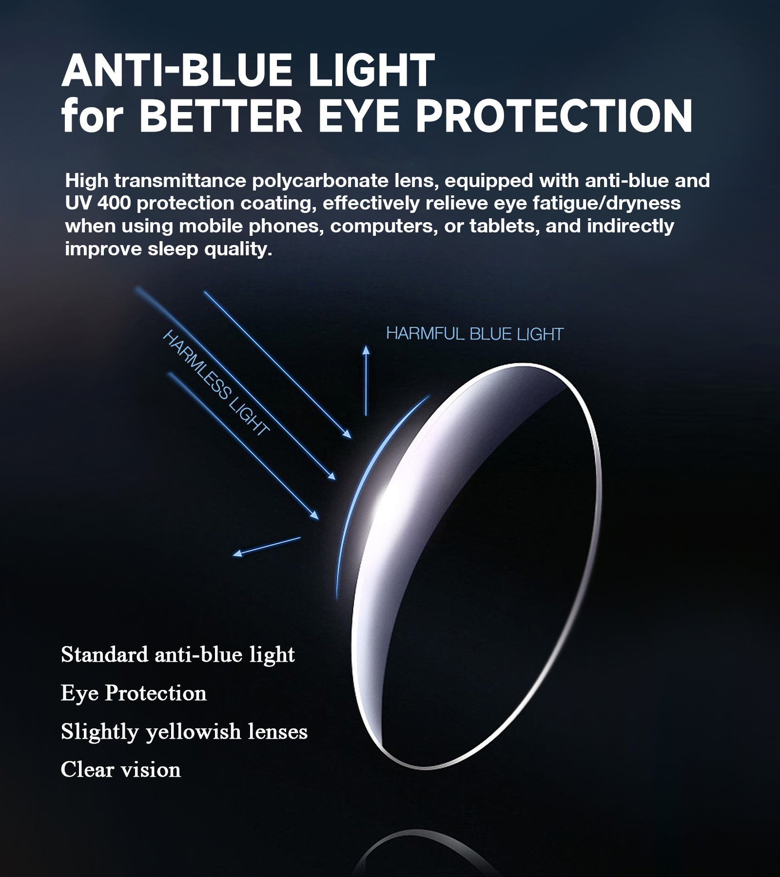 Multifocus Progressive Reading Glasses anti blue light UV400 2304