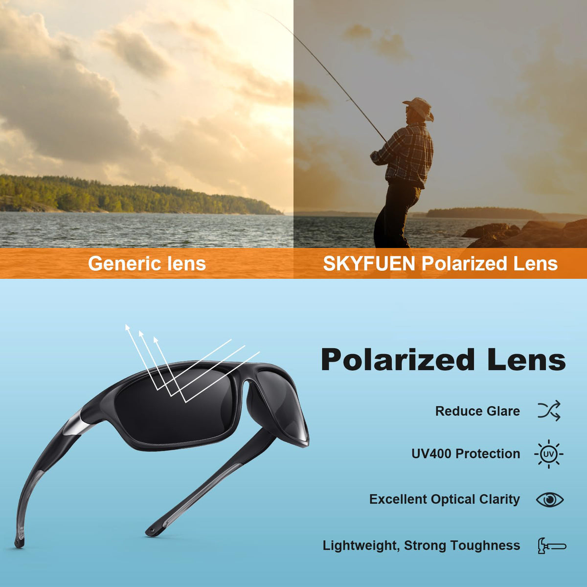 Addison Polarized Bifocal Reading Sunglasses