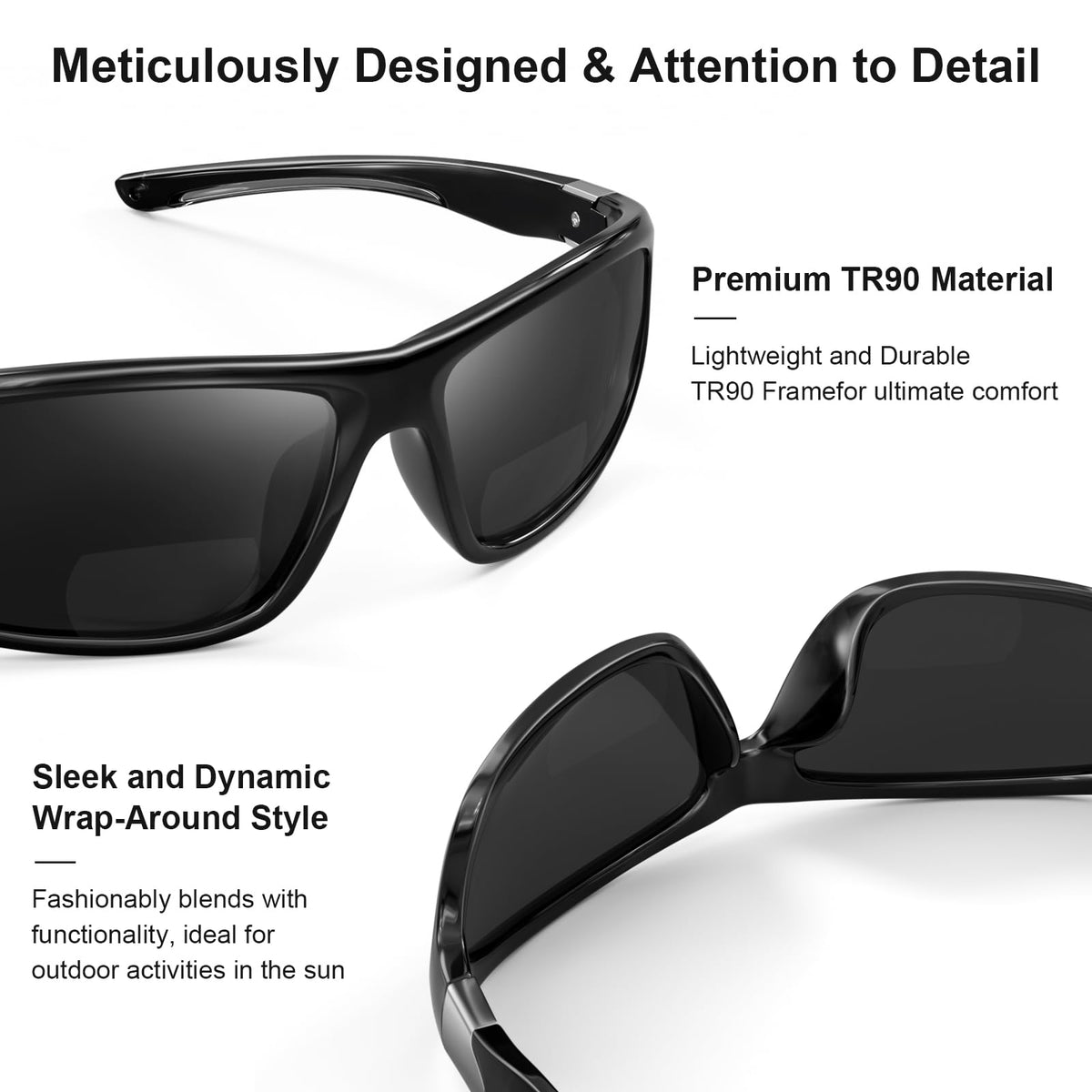 Addison Polarized Bifocal Reading Sunglasses