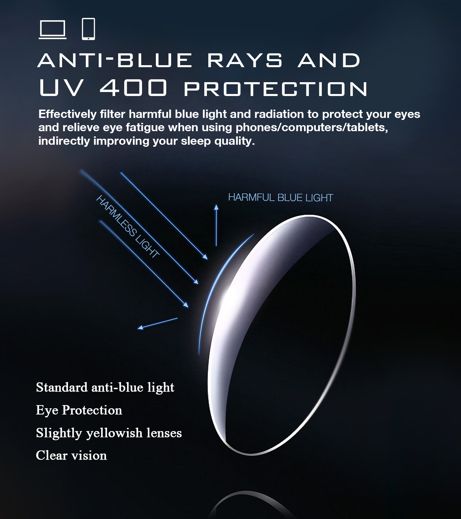 Portable Travel Reading Glasses anti-blue light 2216
