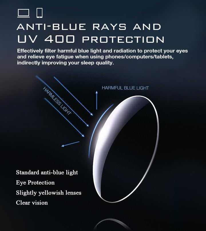 Portable Travel Reading Glasses anti-blue light 2216