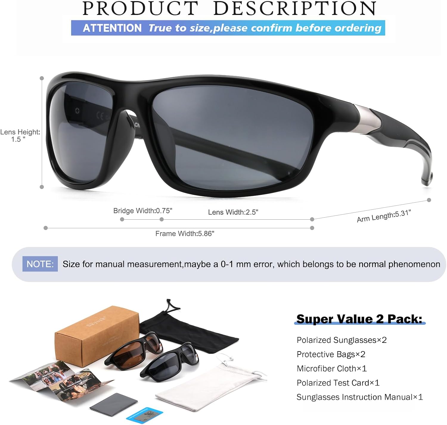 UV Protection Polarized Glasses 2401
