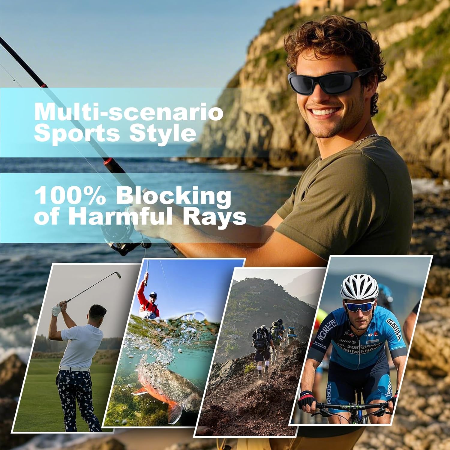 Unisex Polarized Sports Glasses 2401