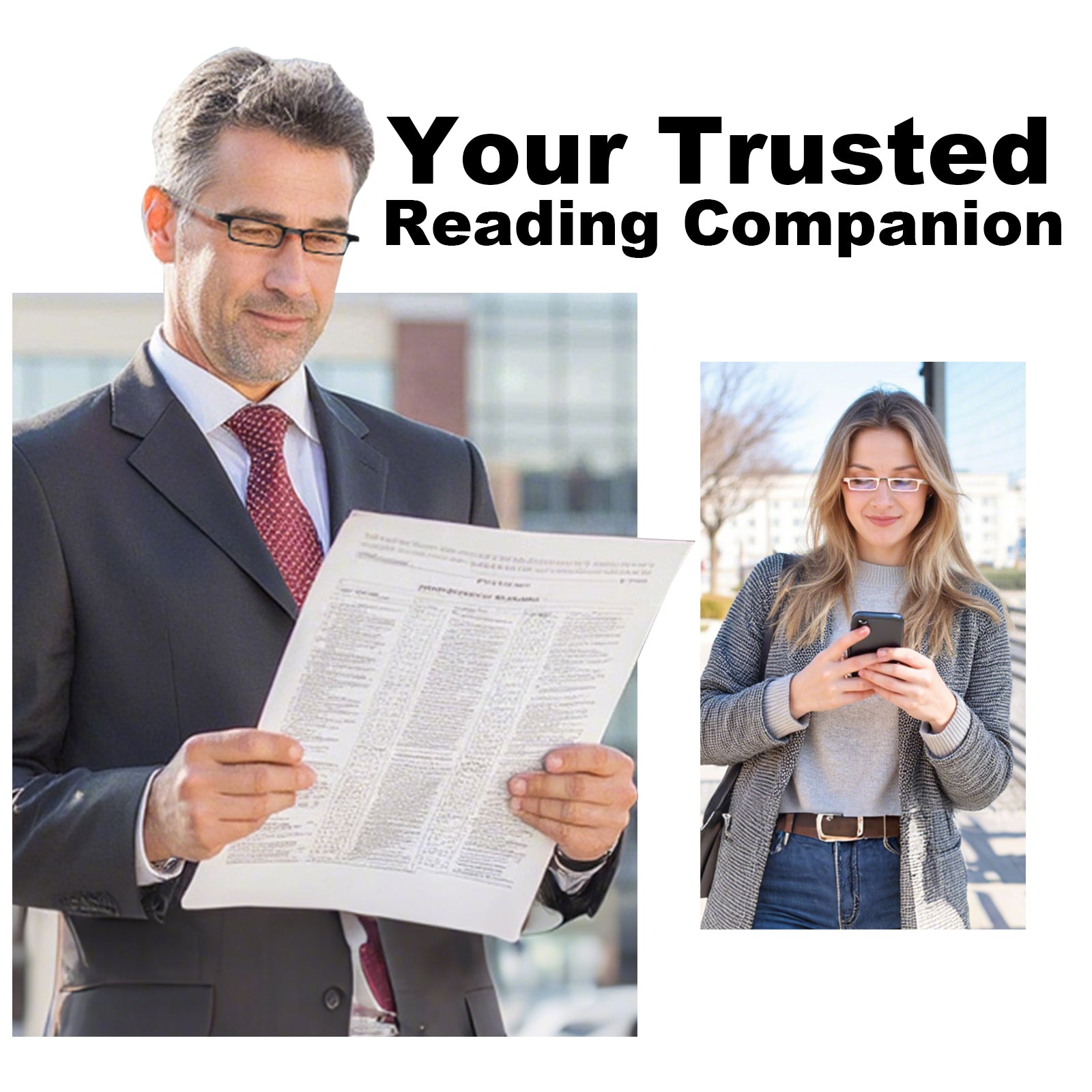 folding reading glasses tr90 2409