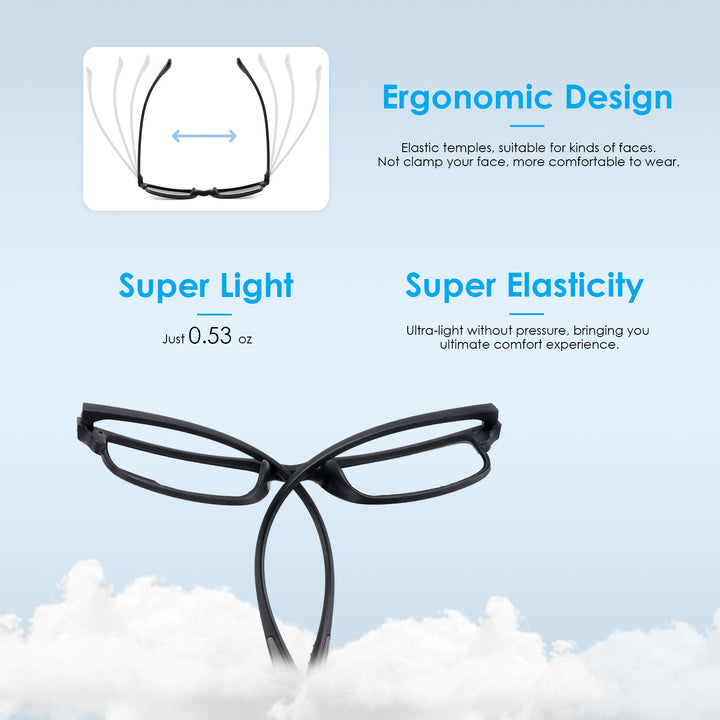 lightweight reading glasses multi-focus glasses for men women 2014