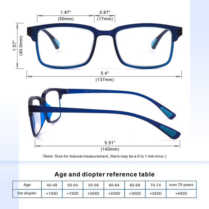 lightweight reading glasses tr90 multifocus men women 2pack  2014