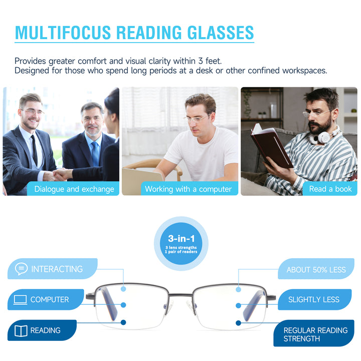 multifocus reading glasses men 5207