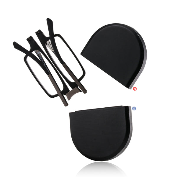 portable folding reading glasses black 2409