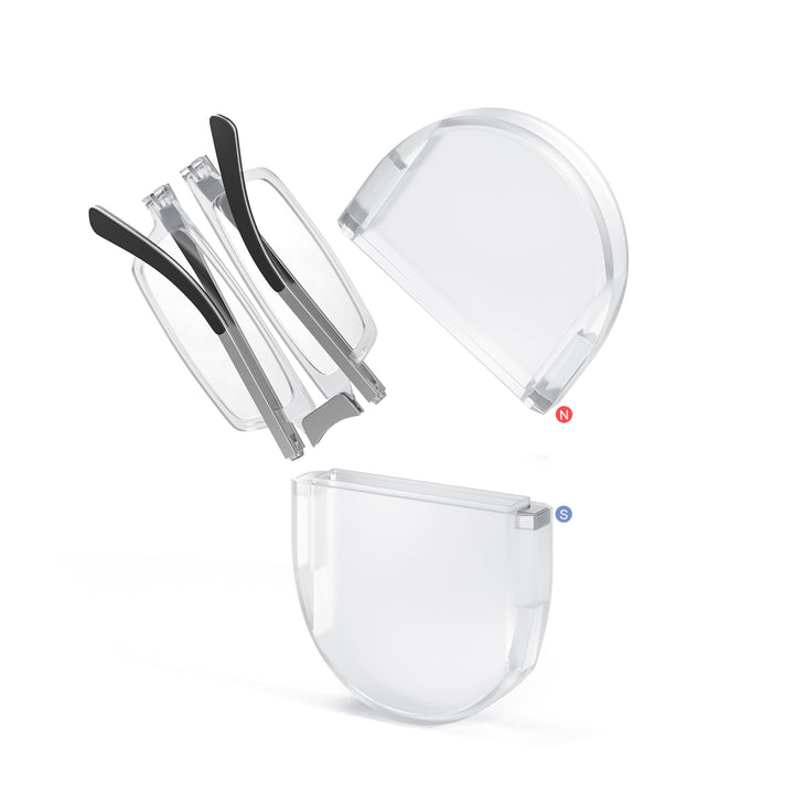 portable folding reading glasses clear 2409