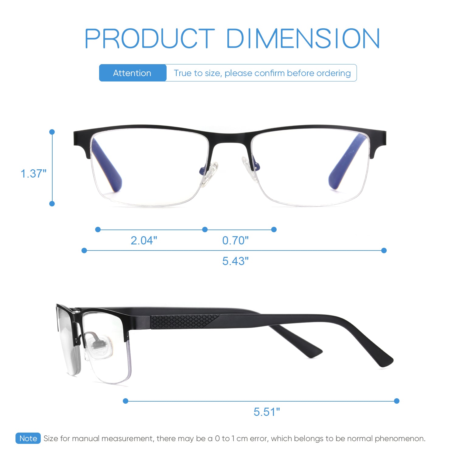 progressive multifocal glasses men computer reader 5301
