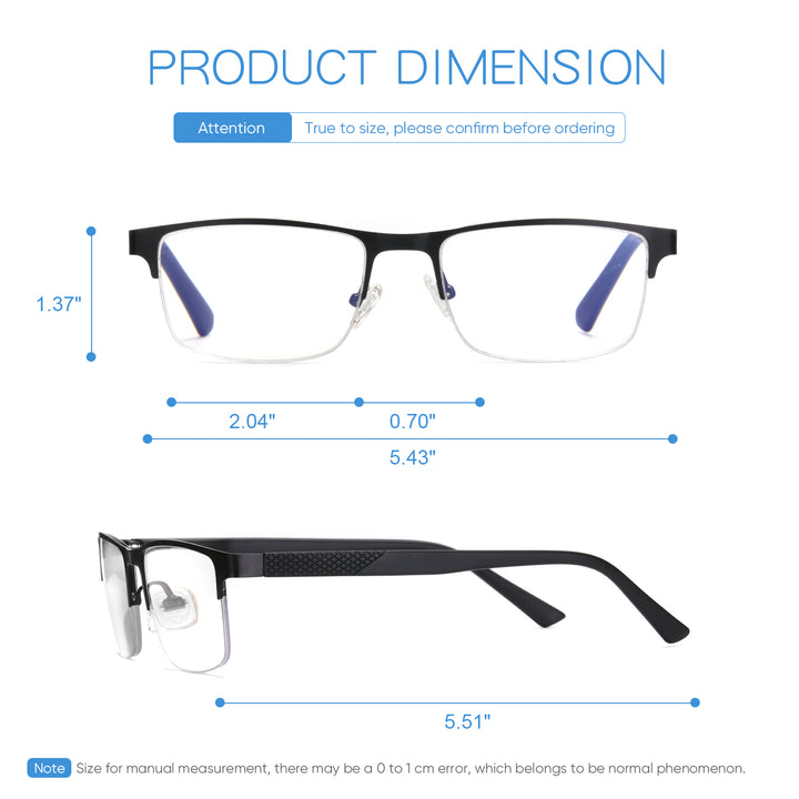 progressive multifocal glasses men computer reader 5301
