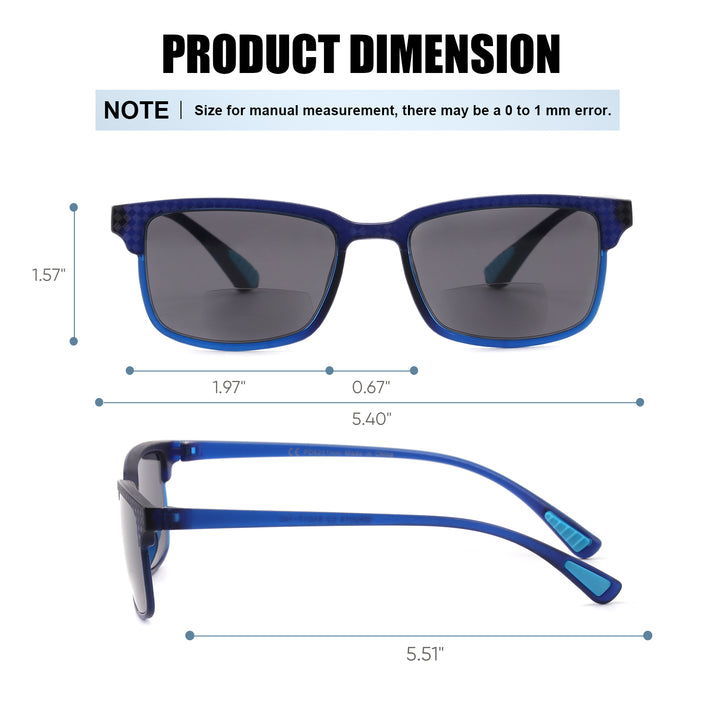 Atlanta Bifocal Reading Sunglasses bifocal readers for computer driving outdoor distance near skyoak B2014