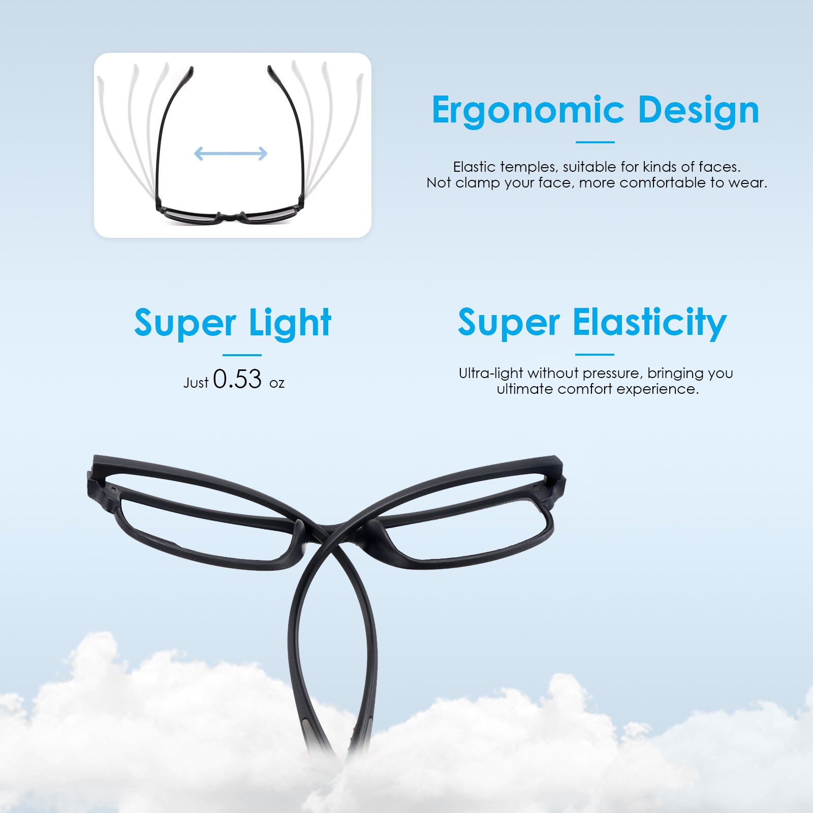 Liverpool Bifocal Reader bifocal reading glasses blue light filter computer lightweight B2014