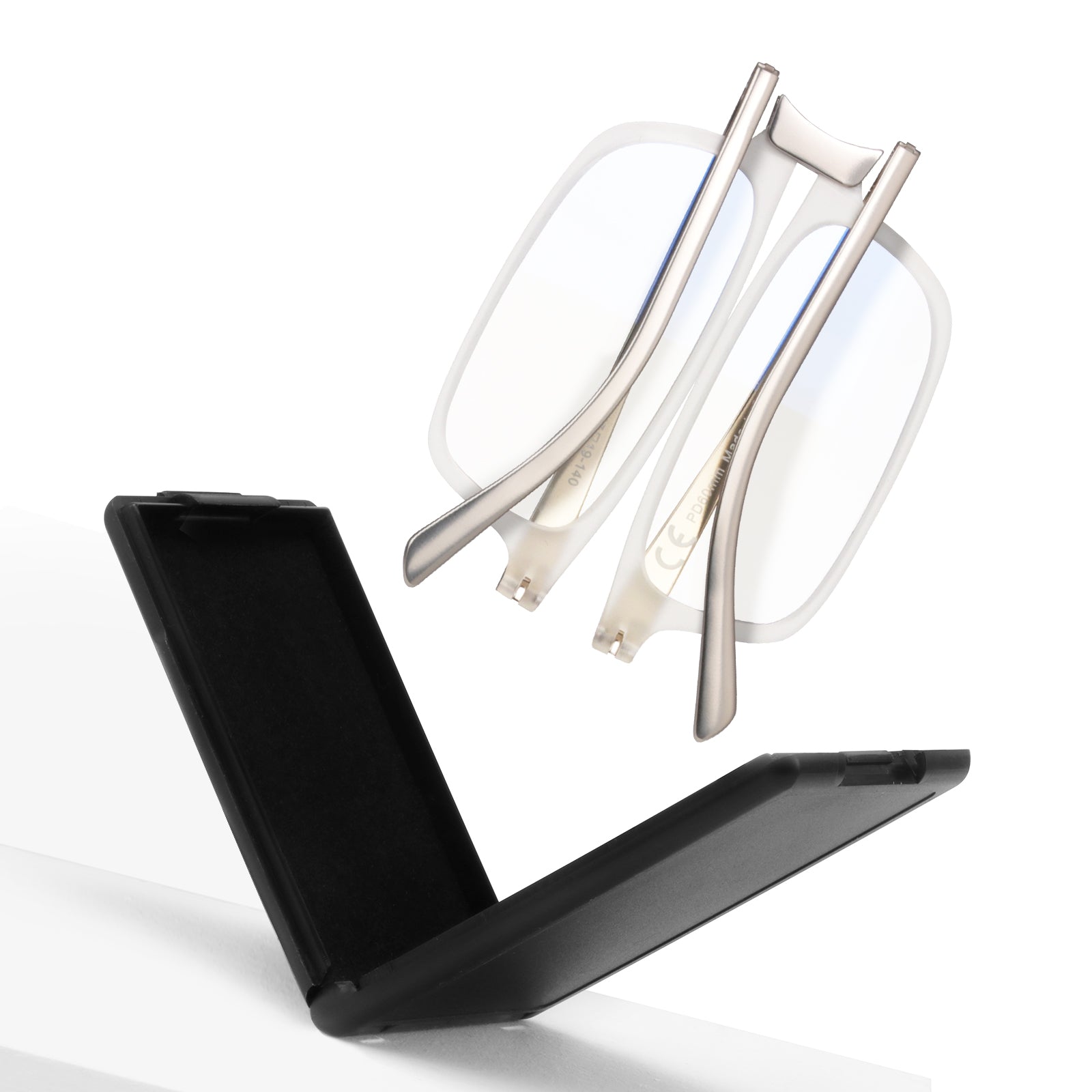 folding reading glasses black for women clear 2204