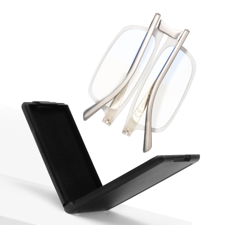 folding reading glasses black for women clear 2204